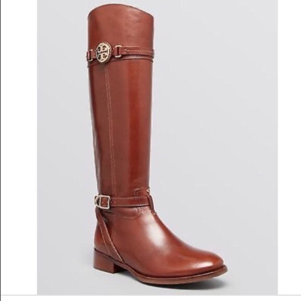 Tory Burch Calista Riding Boots Brown